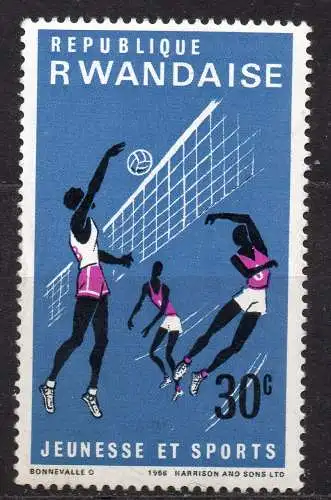 Ruanda, Mi-Nr. 173 **, Volleyball