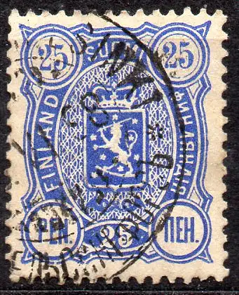 Finnland, Mi-Nr. 31 B gest., Wappen