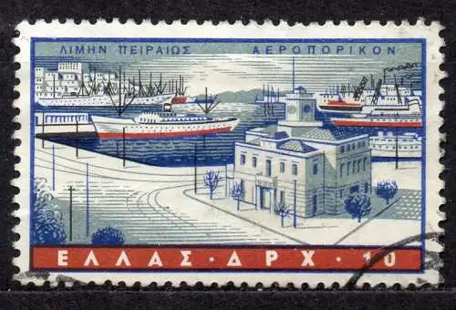 Griechenland, Mi-Nr. 674 gest., Hafen von Piräus