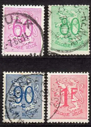 Belgien, Mi-Nr. 893, 895, 896 + 897 A gest., Heraldischer Löwe