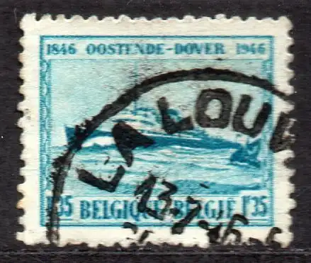 Belgien, Mi-Nr. 755 II gest., 100 Jahre Fährverbindung Ostende - Dover