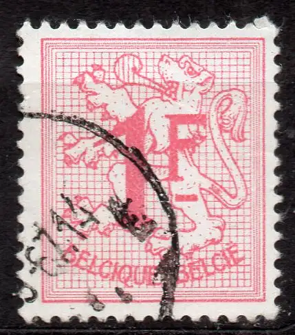 Belgien, Mi-Nr. 1177 xD II gest., Heraldischer Löwe