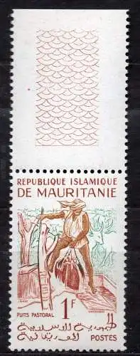 Mauretanien, Mi-Nr. 164 **, Einheimische Motive: Mann am Brunnen