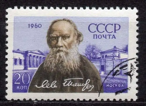 Sowjetunion, Mi-Nr. 2413 gest., 50. Todestag von Lew N. Tolstoi