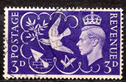 Großbritannien, Mi-Nr. 232 gest., König Georg VI.