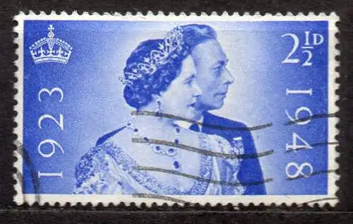 Großbritannien, Mi-Nr. 233 gest., Silberhochzeit von König Georg VI. und Königin Elizabeth