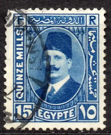 Ägypten - Königreich, Mi-Nr. 129 gest., König Fuad I.