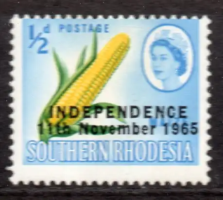 Rhodesien, Mi-Nr. 9 *, Maiskolben