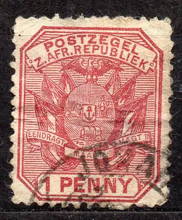 Transvaal, Mi-Nr. 36 II gest., Wappen
