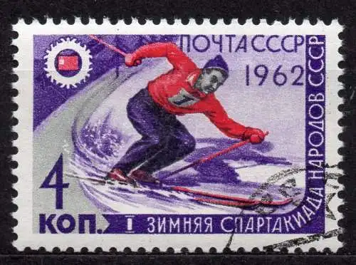 Sowjetunion, Mi-Nr. 2581 gest., Ski-Abfahrtslauf