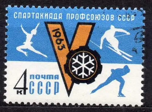 Sowjetunion, Mi-Nr. 2730 gest., Winterspartakiade der Gewerkschaften