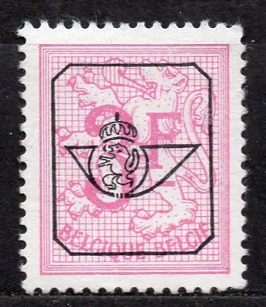Belgien, Mi-Nr. 1604 x  V (*), Vorausentwertung, Heraldischer Löwe