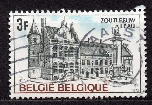 Belgien, Mi-Nr. 1744 gest., Tourismus: Gemeindehaus Zoutleeuw