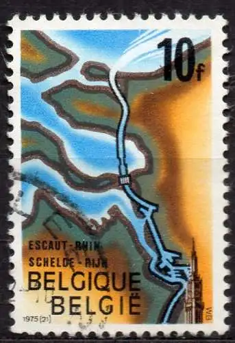 Belgien, Mi-Nr. 1832 gest., Eröffnung des Schelde-Rhein-Kanals