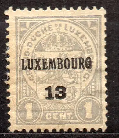 Luxemburg, Mi-Nr. 84 V II (*), Staatswappen