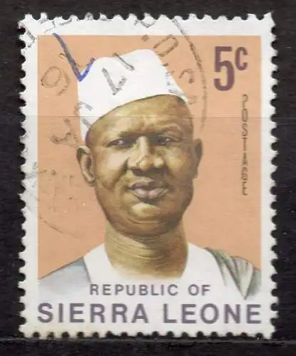 Sierra Leone, Mi-Nr. 549 gest., Präsident Siaka Stevens
