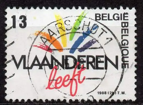 Belgien, Mi-Nr. 2330 gest., Entwicklung der Regionen