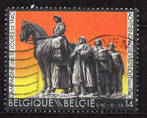Belgien, Mi-Nr. 2421 gest., 50. Jahrestag de18-Tage-Feldzuges
