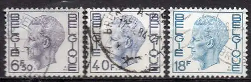 Belgien, Mi-Nr. 1796, 1928 + 2015 gest., König Baudouin