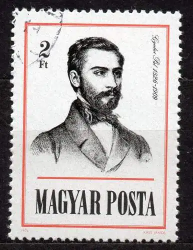 Ungarn, Mi-Nr. 3140 gest., 150. Geburtstag von Pál Gyulai