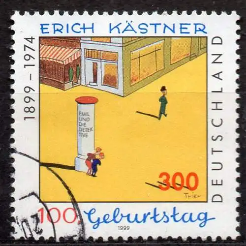 BRD, Mi-Nr. 2035 gest., Erich Kästner