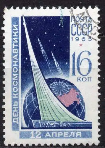 Sowjetunion, Mi-Nr. 3040 gest., Tag des Kosmonauten