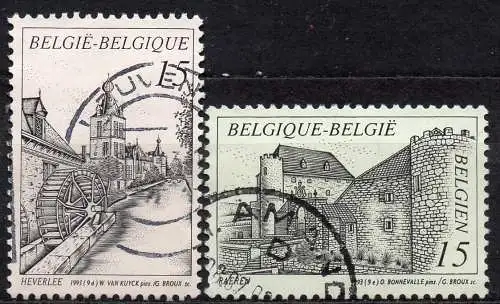 Belgien, Mi-Nr. 2567 + 2568 gest., Tourismus
