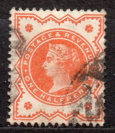 Großbritannien, Mi-Nr. 86 gest., Königin Viktoria