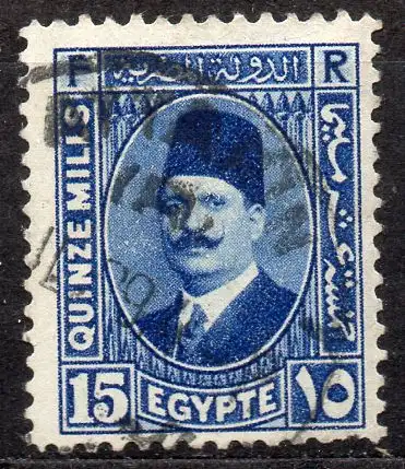 Ägypten - Königreich, Mi-Nr. 129 gest., König Fuad I.
