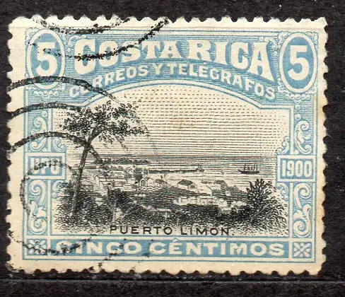Costa Rica, Mi-Nr. 41 gest., Landesmotive