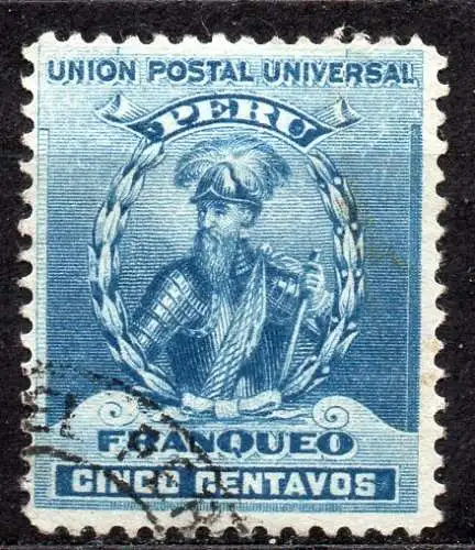 Peru, Mi-Nr. 104 gest., Francisco Pizarro