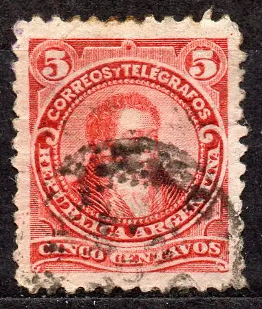 Argentinien, Mi-Nr. 68 gest., Persönlichkeiten