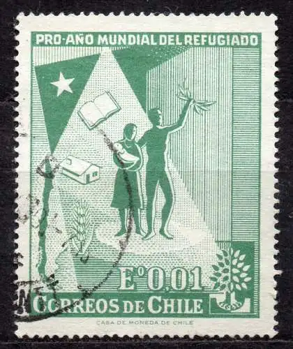 Chile, Mi-Nr. 573 gest., Weltflüchtlingsjahr