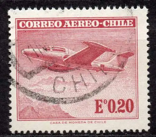 Chile, Mi-Nr. 594 gest., Flugzeug