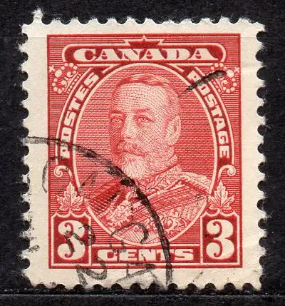 Kanada, Mi-Nr. 186 A gest., König Georg V.