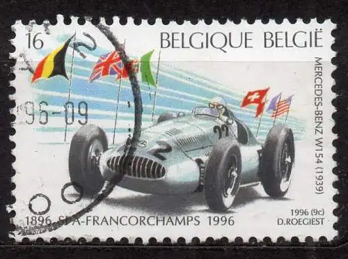Belgien, Mi-Nr. 2705 gest., 100 Jahre Autorennen in Spa