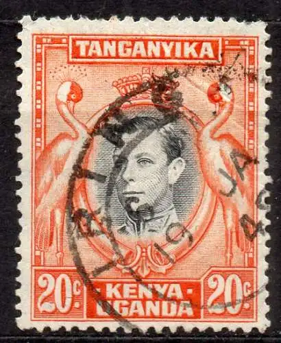 Ostafrikanische Gem., Kenia + Uganda, Mi-Nr. 60 D gest., König Georg VI.