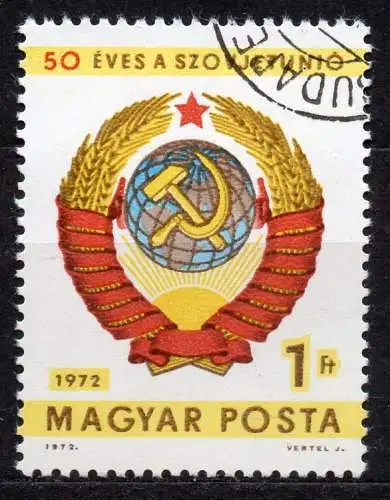 Ungarn, Mi-Nr. 2827 gest., 50 Jahre Sowjetunion