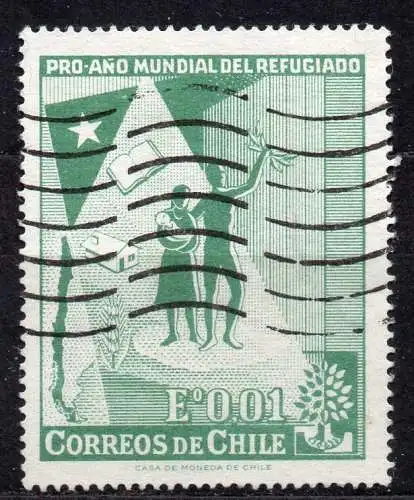 Chile, Mi-Nr. 573 gest., Weltflüchtlingsjahr