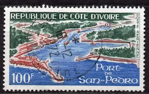Elfenbeinküste, Mi-Nr. 375 gest., Hafen von San Pedro