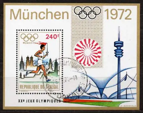 Senegal, Block Mi-Nr. 10 **, Olympische Sommerspiele München 1972