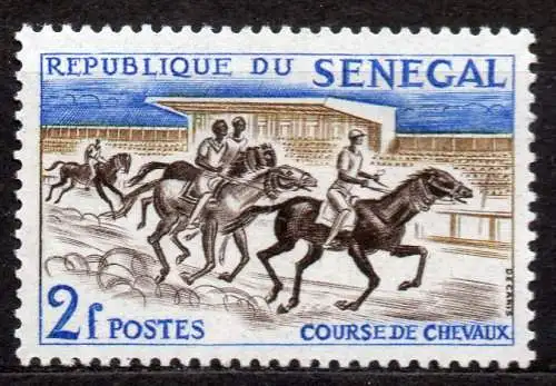 Senegal, Mi-Nr. 247 **, Sport: Pferderennen