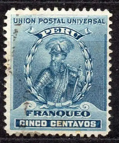 Peru, Mi-Nr. 104 gest., Francisco Pizarro