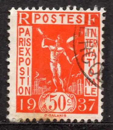 Frankreich, Mi-Nr. 331 gest., Weltausstellung 1937 Paris