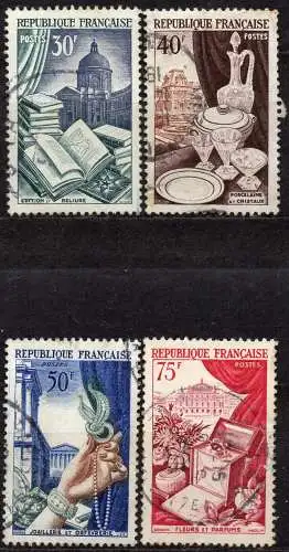 Frankreich, Mi-Nr. 997, 998, 999 + 1000 gest., Förderung der Exportindustrie