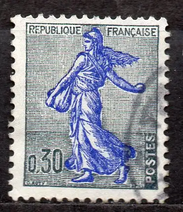 Frankreich, Mi-Nr. 1336 gest., Säerin