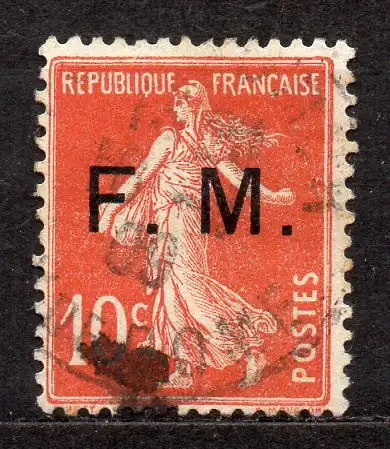 Frankreich, Militärpostmarke Mi-Nr. 5 gest., Säerin