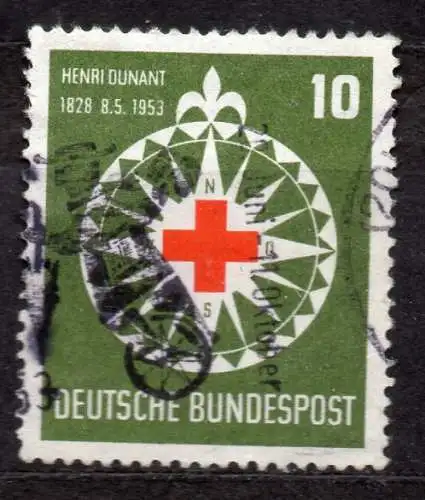 BRD, Mi-Nr. 164 gest., Henri Dunant - Rotes Kreuz