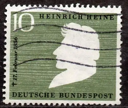 BRD, Mi-Nr. 229 gest., Heinrich Heine