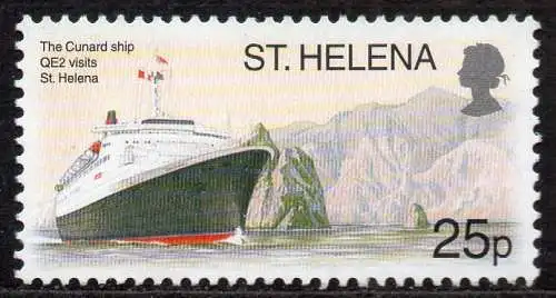 St. Helena, Mi-Nr. 857 **, Passagierschiff Queen Elizabeth II.